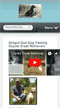 Mobile Screenshot of coyotecreekretrievers.com